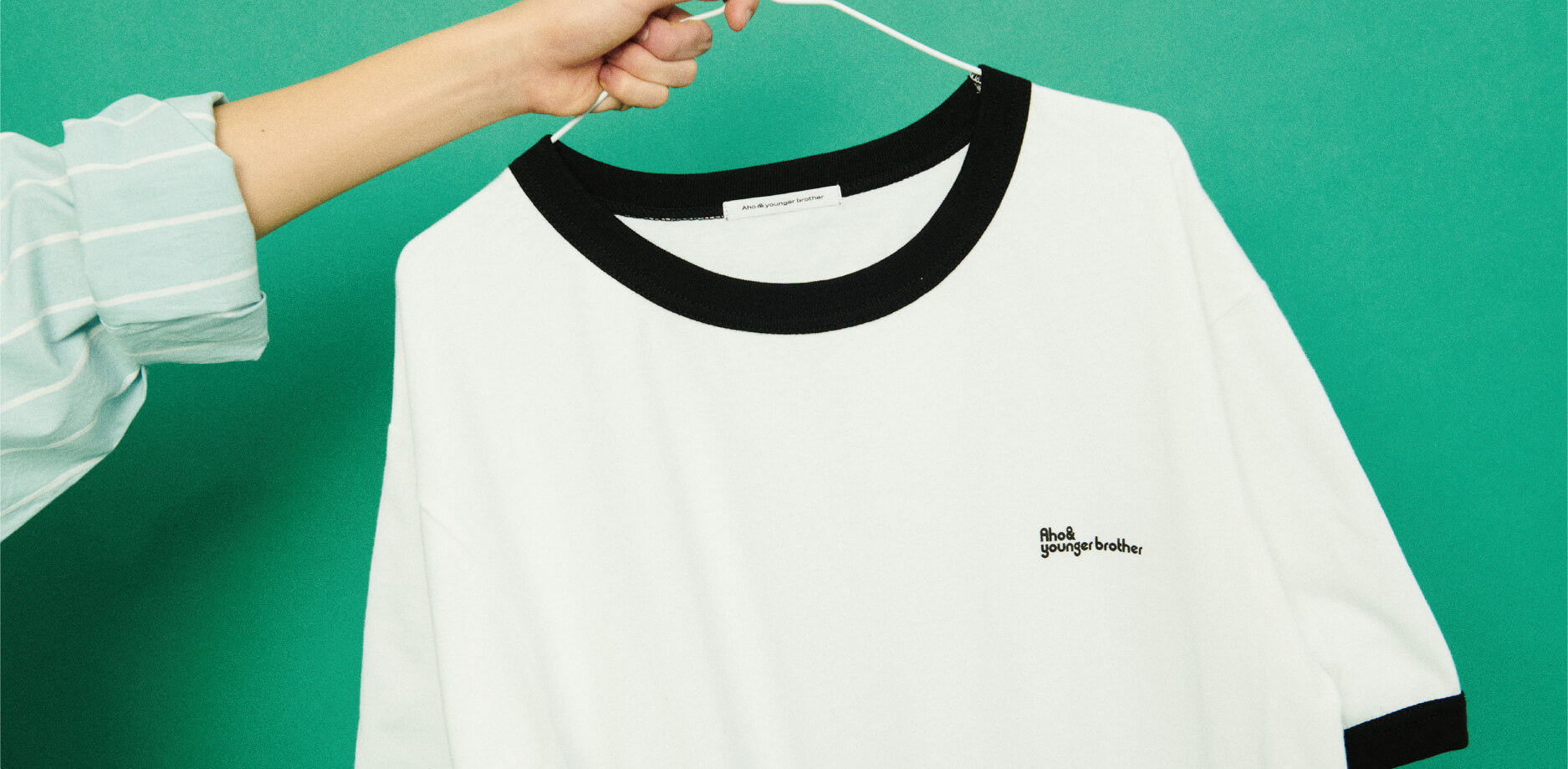 Ringer tee（black）